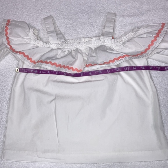 Janie and jack cold shoulder ruffle ric rac collar lined size 12 - Picture 4 of 9